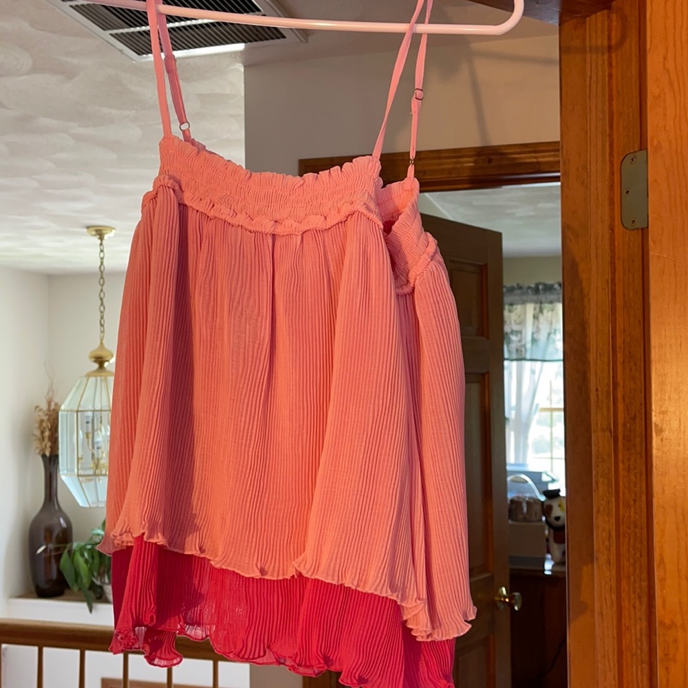 Pink Lily Flowy Tank